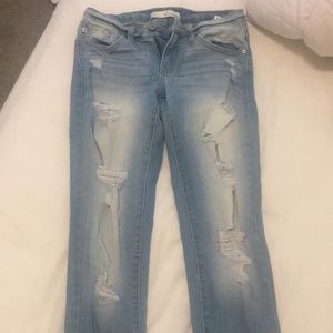 Distressed Ripped Jeans